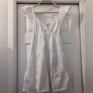 Abercrombie & Fitch White Eyelet Dress